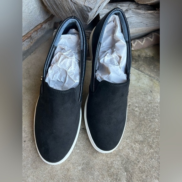 Giani Bernini memory foam comfortable slip on suede & leather shoes Sz-7.5. D - Picture 3 of 11